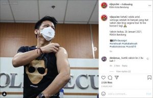 Usai Jalani Vaksin Ke Dua, Lengan Kekar Ariel NOAH Jadi Sorotan Netizen