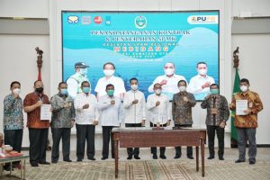 Dampingi Gubsu, Akhyar Saksikan Penandatanganan Kontrak & SPMK SPAM Regional Mebidang