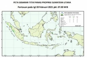 BBMKG : 13 Titik Api Terpantau Di Wilayah Sumut
