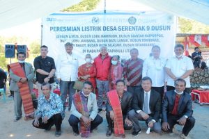 Terangi Sembilan Dusun Tapanuli Utara, Rasio Elektrifikasi Sumut Capai 99,99%