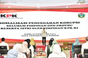 Sosialisasi Pencegahan Korupsi ke OPD, Gubsu : Jangan Perkaya Diri Dengan Merugikan Negara