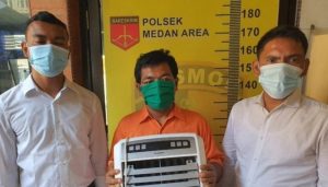 Polsek Medan Area Ringkus Pelaku Pencurian Kipas di Mesjid Al Manah Bromo