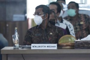 Plh Wali Kota Medan Ikuti Rakor Pencegahan Korupsi pada Pelayanan Publik