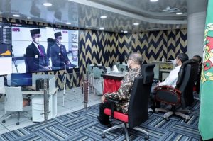 Sekda Ikuti Pelantikan Wali Kota dan Wakil Wali Kota Medan Secara Virtual
