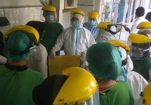 Intensif Covid-19 Tak Kunjung Dibayarkan, Nakes di RS Pirngadi Unjuk Rasa