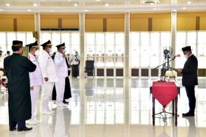 Lantik Pj Bupati Samosir, Labuhanbatu dan Labusel, Gubsu Pesankan Stabilitas Keamanan Daerah