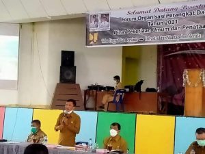 Wakil Bupati Toba Buka Forum OPD Dinas PUPR di Balige