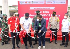 Pelaksanaan Drive Thru Vaksinasi Covid-19 Pemko Medan Dapat Pujian Dari Panglima TNI dan Kapolri