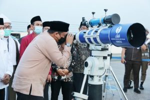 Dari Gedung OIF UMSU, Wali Kota Medan Pantau Rukyatul Hilal Penentuan Awal Ramadhan 1442H