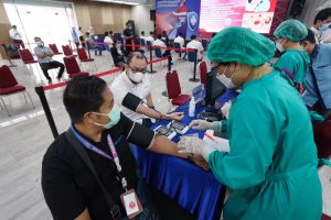 Dukung Program Vaksinasi Covid-19, Pertamina Sumbagut Gelar Vaksinasi Tahap I