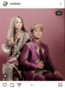 Kenakan Adat Minang, Rizky Billar Dan Lesti Kejora Pamer Foto Prawedding