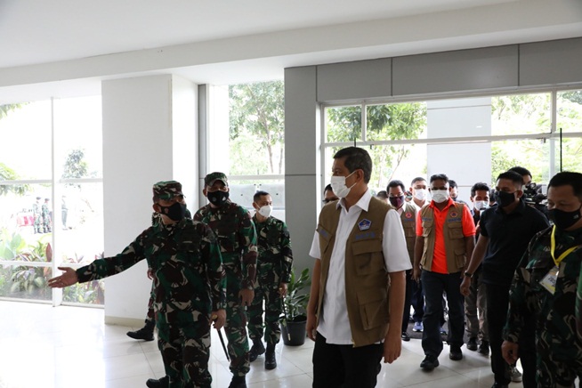 Tinjau RSDC Wisma Atlet, Doni Monardo : Antisipasi Lonjakan Covid-19