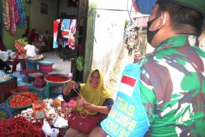 Patroli Prokes, Tim Gabungan Masih Banyak Temukan Pedagang Pasar Yang Abai