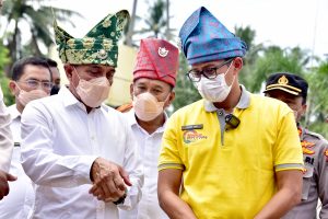 Menparekraf Sandiaga Uno Kunjungi  Desa Wisata Paloh Naga di Deli Serdang