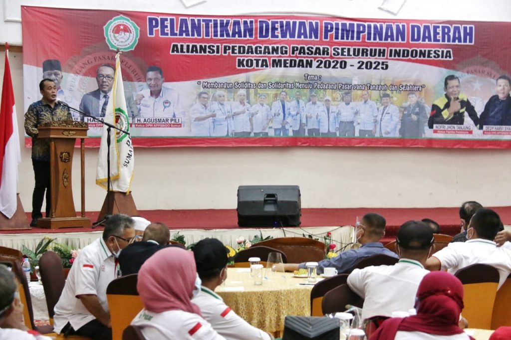 Hadiri Pelantikan DPD APPSINDO, Aulia Dorong Pedagang Pasar Terapkan Digitalisasi