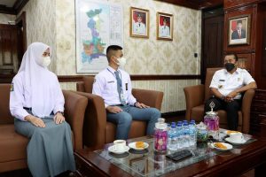 Terpilih Menjadi Calon Paskibra Nasional, Pemko Medan Apresiasi Prestasi 2 Siswa SMA Medan