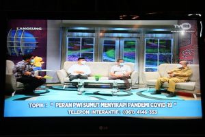 Kadiskominfo Apresiasi Peran PWI Sumut Sosialisasikan Prokes dan Vaksinasi ke Masyarakat