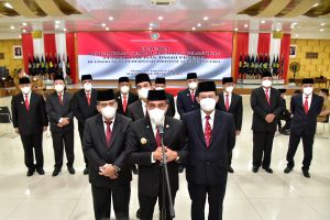 Lantik Sembilan Pejabat Tinggi Pratama, Gubsu : Tak Bisa Laksanakan Tugas Harus Berani Lepas Jabatan