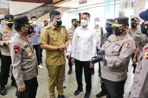 Bersama Wakapolri dan Wagubsu, Wali Kota Medan Tinjau Tempat Isoter di Ex Hotel Soechi Medan