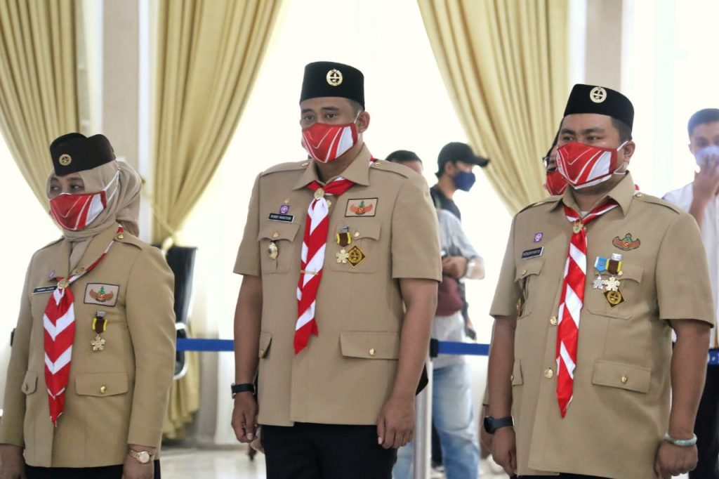 Hari Pramuka, Bobby Terima Penghargaan Lencana Darma Bakti