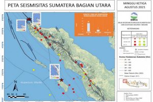 Pekan ketiga Agustus, BMKG Catat 39 Gempa Telah terjadi di Wilayah Aceh dan Sumut