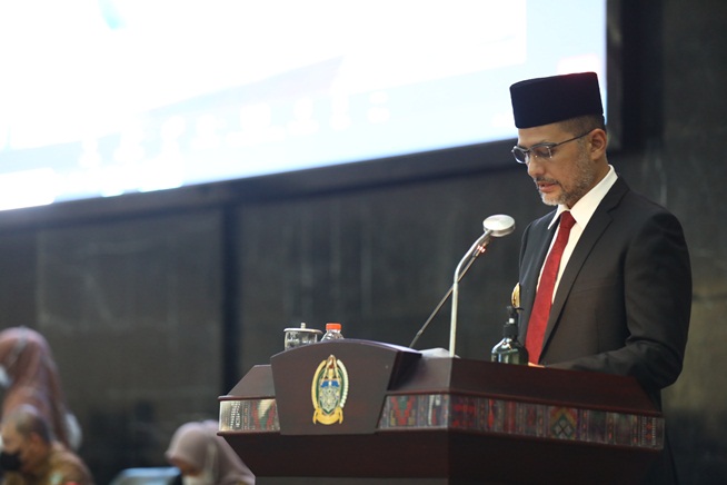 Hadiri Paripurna DPRD Sumut, Wagubsu Sampaikan Nota Keuangan dan Rancangan P-APBD TA 2021