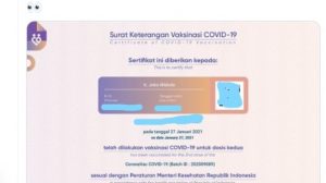 Sertifikat Vaksinasi COVID-19 Jokowi Bocor ke Publik, Ini Kata Istana
