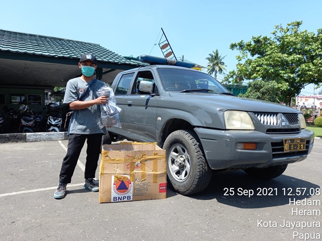Jelang PON XX, BNPB Laksanakan Gerakan Mobil Masker untuk Masyarakat di Papua