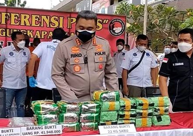 Polrestabes Medan Gagalkan Peredaran 25 Kg Sabu, 8 Orang Tersangka Diringkus