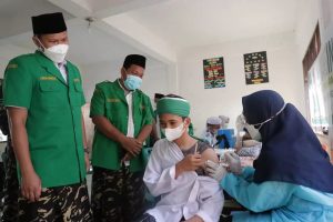 Peringati Hari Santri Nasional, PW GP Ansor Sumut Gelar Vaksinasi Santri