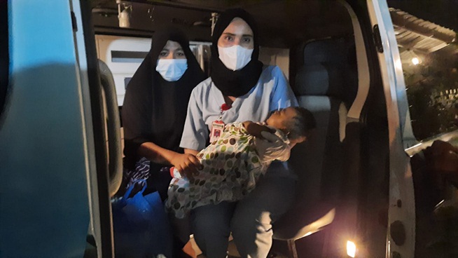 Bobby Nasution Bawa Bayi Penderita Astresia Bilier ke RS Adam Malik