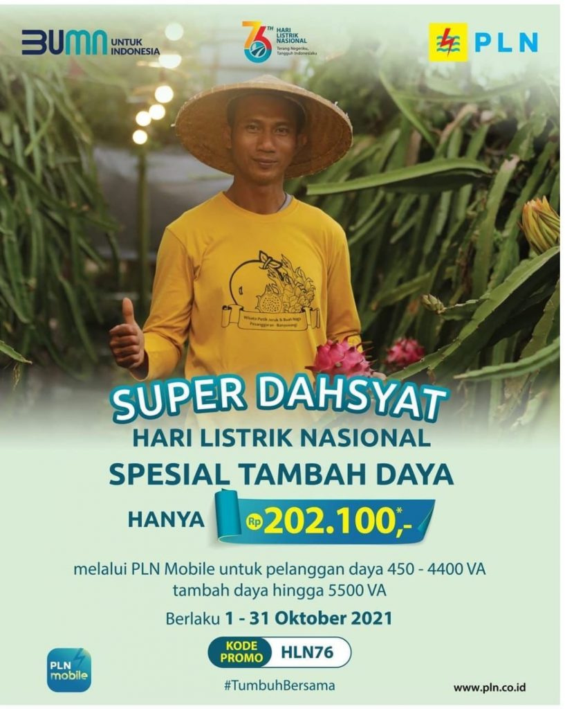 Hari Listrik Nasional ke-76, PLN Luncurkan Promo Super Dasyat Tambah Daya Hanya Rp 202.100