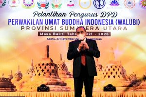 Pelantikan Walubi Sumut, Gubsu Pesankan Untuk Menjaga Kerukunan Umat Beragama