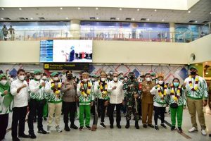 Sumut Masuk Lima Besar di Paralimpiade Nasional, Para Atlet Diarak Keliling Kota