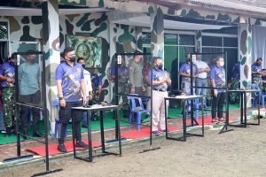 Silaturahmi ke Yonmarhanlan I Belawan, Bobby Ikut Latihan Menembak