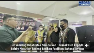 Berikan Fasilitas Bahasa Isyarat, Penyandang Disabilitas Ucapkan Terimakasih ke Bobby Nasution