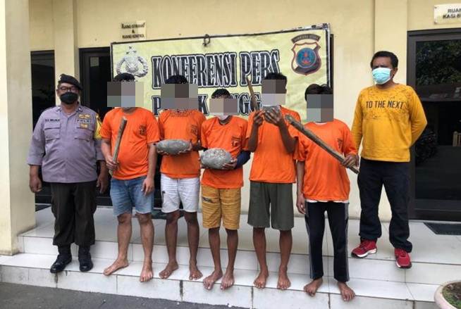 5 Pelaku Tawuran Geng Motor Yang Tewaskan 1 Orang di Klambir V Diringkus Polisi