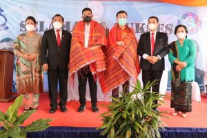 Bobby Hadiri Syukuran Tahun Baru 2022 HKBP Distrik X Medan Aceh, Ajak Jemaah Cegah Penyebaran Covid-19 & Bantu Tangani Stunting