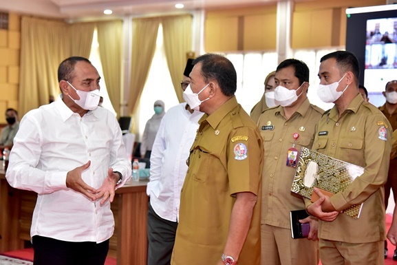 Gubsu Minta 10 Kabupaten/Kota Siap Antisipasi Lonjakan Kasus Covid-19