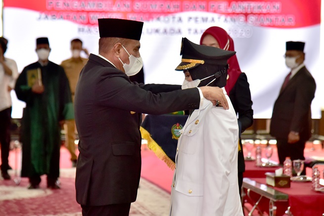 Lantik Wakil Wali kota Pematangsiantar, Ini Pesan Gubernur Edy