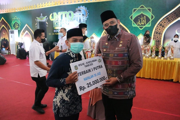 MTQ Ke 55 Tingkat Kota Medan, Kecamatan Medan Belawan Raih Gelar Juara Umum