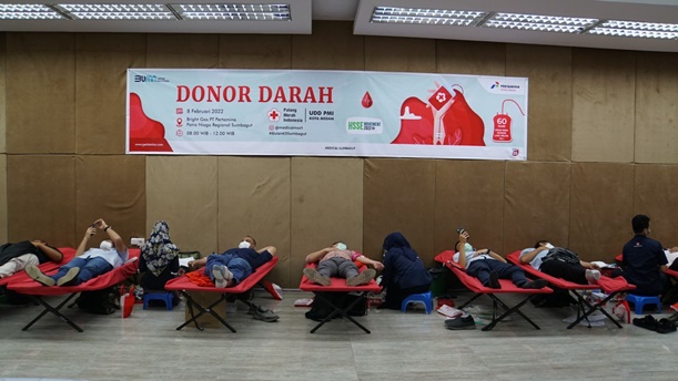 Bulan K3, Pertamina Patra Niaga Regional Sumbagut Kumpulkan 125 Kantong Darah