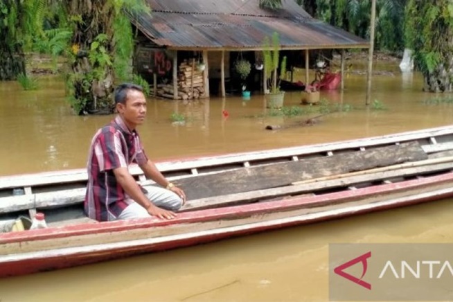 Sungai Meluap, Ratusan rumah di Tapsel Terendam Banjir