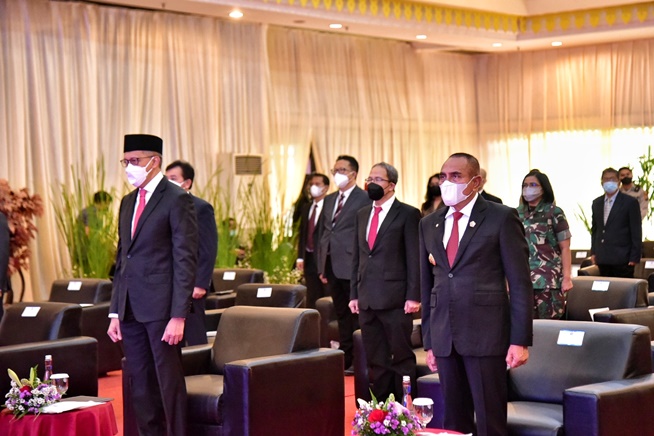 Kepala Perwakilan BI Sumut Dikukuhkan, Gubsu Ingin Pertumbuhan Ekonomi Sumut Naik 4,2% Bulan Depan