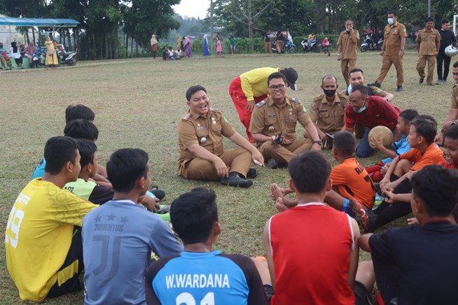 Kecamatan Medan Tuntungan Sapa Warga, Turnamen Sepak Bola U-15 pun Digelar