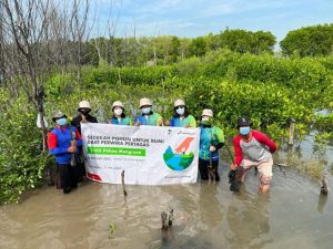 Cegah Intrusi Air Laut di Pesisir Tambakrejo, Subholding Gas Pertamina Tanam 1.103 Mangrove