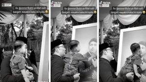 Bikin Terenyuh, Ridwan Kamil Gendong Arkana Untuk Elus dan Cium Foto Eril