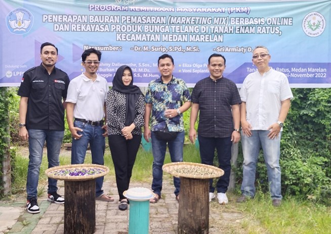 Pengabdian Masyarakat Dosen Unimed, Bantu Tingkatkan UMKM Bunga Telang