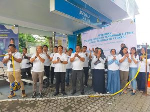 Manager PLN UP3 Medan Resmikan SPKLU ke 2 Di Medan, Lokasinya di City View Polonia \