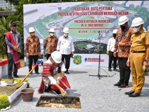 Presiden Jokowi Resmikan Revitalisasi Lapangan Merdeka Medan